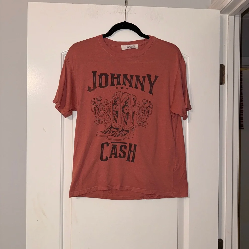 Free People Johnny Cash Graphic Tee - Rust - Picture 1 of 5